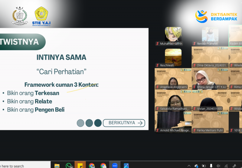 Webinar Bisnis Gen Z: Rahasia Membangun Brand dari Ide Sederhana Bersama Raden Billy Pratama