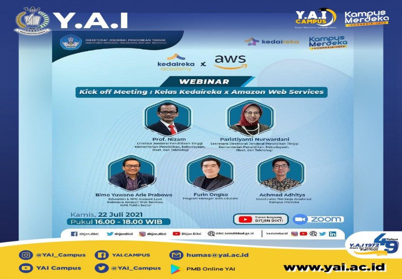 Webinar Kick Off Meeting : Kelas Kedaireka x Amazon Web Services