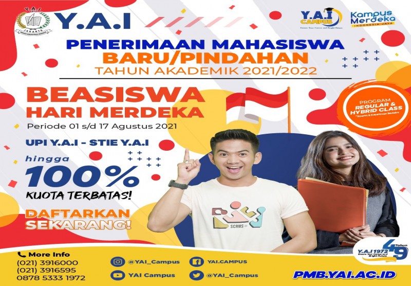 Beasiswa Hari Merdeka Y.A.I Untuk Indonesia